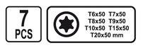 Sada skrutkovačov hodinárskych TORX 7 ks