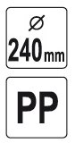 Lievik plastový 240 mm