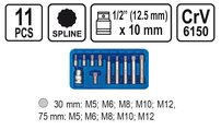 Sada bitov Spline 11 ks
