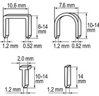 Zošívačka čalúnicka 4-funkčná (6-14mm)