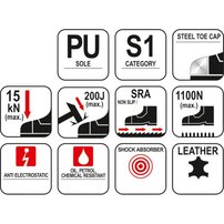 Obuv pracovná TRAT s1 členková veľ.45