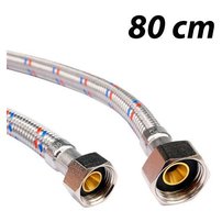 Hadica flexi, nerez F1/2" x F3/8" 80cm