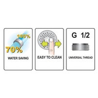 Sprchová hlavica, 5 funkcií, DETIFOS