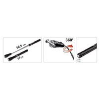  Vyťahovák magnetický 170-565mm, teleskopický s LED osv.