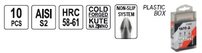 Sada bitov 1/4" 10ks, 5,6mm, 2xPH1, 2xPH2, 2xPZ1, 2xPZ2