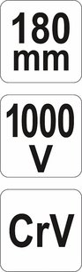 Kliešte štiepacie bočné 180 mm VDE (1000V)