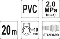 Vzduchová hadica 10 mm, 20 m