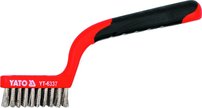 Drôtená kefa ručná 180 mm nerezová oceľ-3 rady