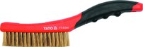 Drôtená kefa ručná 260 mm mosadz-4 rady 
