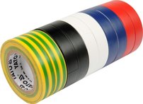 Izolačná páska 19 x 0,13 mm x 20 m farebná 10 ks