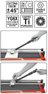 Rezačka na obklad / dlažbu 700 mm