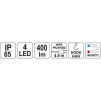 Lampa montážna 4 LED