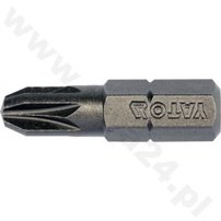 Bit krížový 1/4" PZ3x25 mm, 10ks