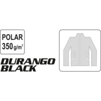 Flisová mikina DURANGO čierna veľkosť 2XL
