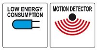 Pracovná lampa 6LED s pohybovým čidlom , 6W, 510lm, IP44
